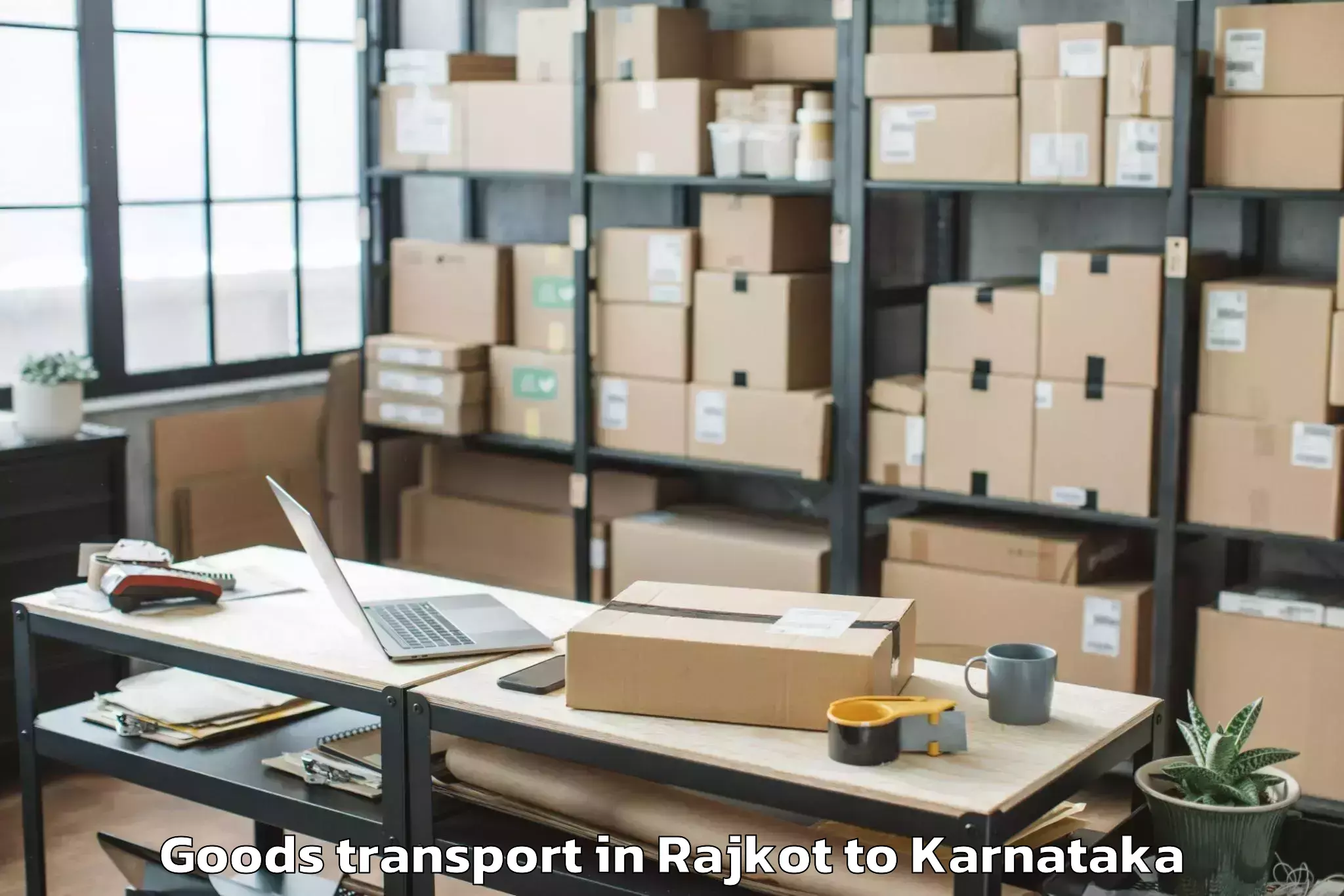 Get Rajkot to Holalkere Goods Transport